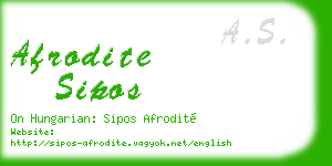 afrodite sipos business card
