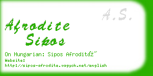 afrodite sipos business card